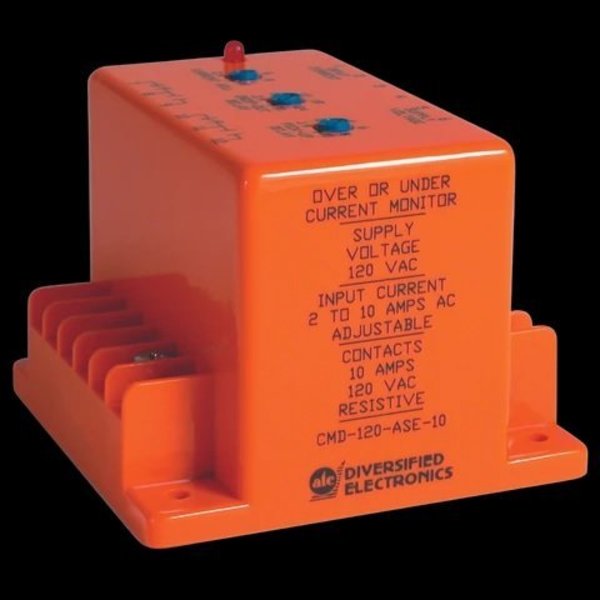 Atc Diversified Electronics Universal AC Current MonitorRelays, 120VAC, 021 Amp Adj CMD-120-ASE-1